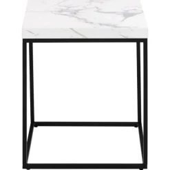 Vesterbro Soffbord 40x40 cm Vit Carrara