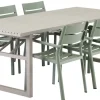 Vevi Matgrupp 230x95 cm Khaki ink 6st Delia Karmstolar Dusty Green