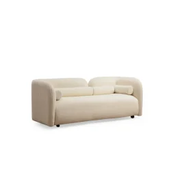 Victoria Bouclette (190 x 74 x 90 cm) Creme 2-sitssoffa
