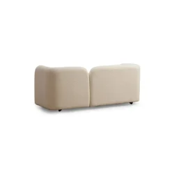 Victoria Bouclette (190 x 74 x 90 cm) Creme 2-sitssoffa
