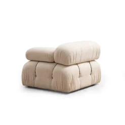 Vienna Beige L1-O1-1R-PUF (288 x 95 x 75 cm) Hörnsoffa Creme