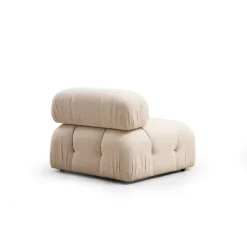 Vienna Beige L1-O1-1R-PUF (288 x 95 x 75 cm) Hörnsoffa Creme