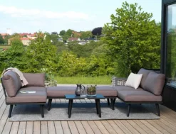 Villac 2-Sits Modul Vit/Brun