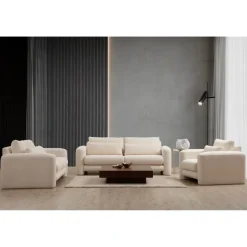 Vilnius (180 x 97 x 73 cm) 2-sitssoffa Creme