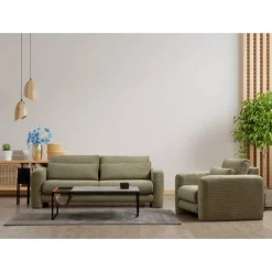 Vilnius (180 x 97 x 73 cm) 2-sitssoffa Grön
