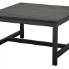 Vintage Lakrits Soffbord 80x80 Svart
