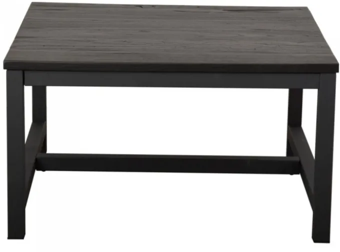 Vintage Lakrits Soffbord 80x80 Svart