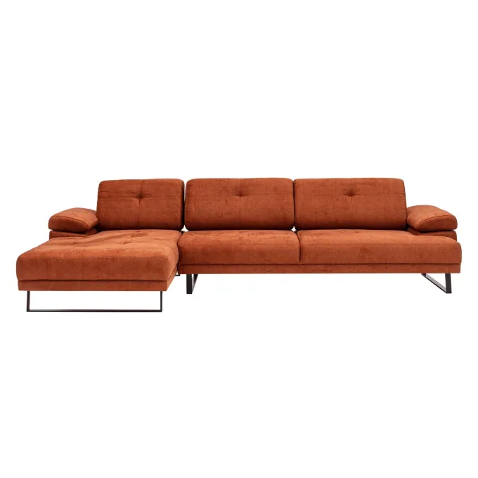Windhoek Small (178 x 100 x 155 cm) Orange Hörnsoffa Vänster