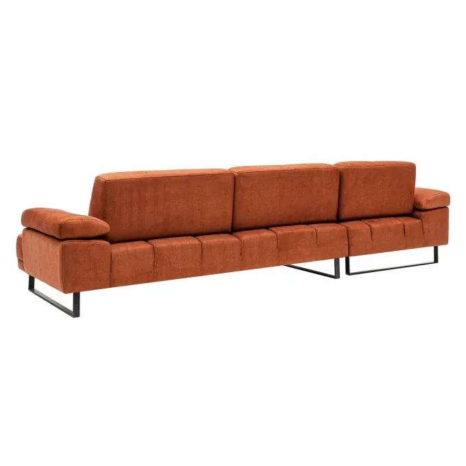 Windhoek Small (178 x 100 x 155 cm) Orange Hörnsoffa Vänster