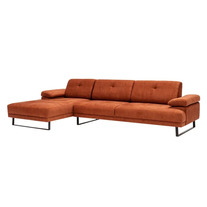 Windhoek Small (178 x 100 x 155 cm) Orange Hörnsoffa Vänster
