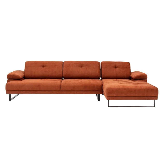 Windhoek Small (178 x 100 x 155 cm) Orange Hörnsoffa Höger