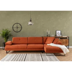 Windhoek Small (178 x 100 x 155 cm) Orange Hörnsoffa Höger