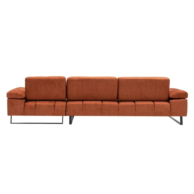 Windhoek Small (178 x 100 x 155 cm) Orange Hörnsoffa Höger