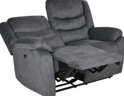 Winfield 2-Sits Reclinersoffa Grått Tyg