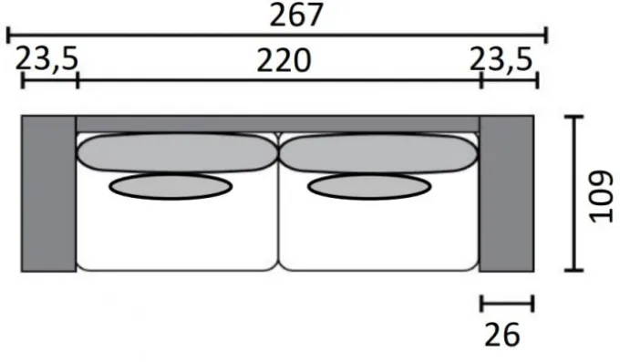 Ymer 3-sits XL Soffa