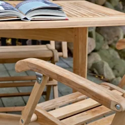York Trädgårdsmöbelset Butterfly 1 Bord + 4 Stolar Teak