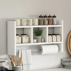 Zagreb (63,6 x 35 x 14,6 cm) Vägghylla Vit