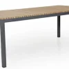 Zalongo Bord 200x100 cm Teak/Grå Alu
