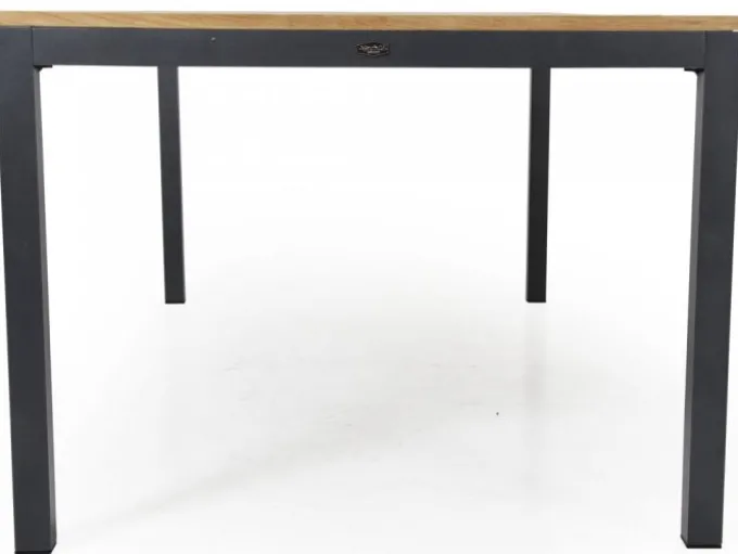 Zalongo Bord 200x100 cm Teak/Grå Alu