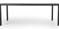 Zalongo Bord 200x100 cm Teak/Grå Alu