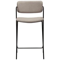 Zed Barstol Cashmere bouclé, Black Metal