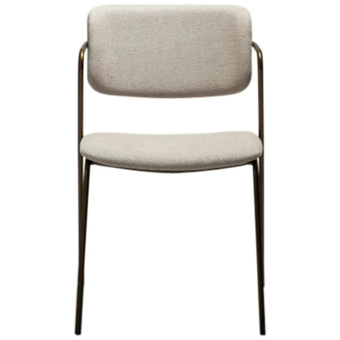 Zed Stol Cashmere bouclé, Antique Brass