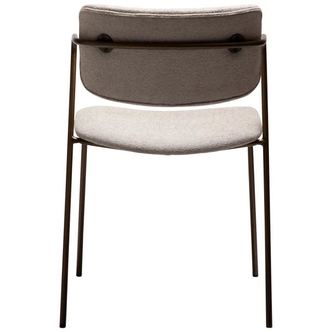 Zed Stol Cashmere bouclé, Antique Brass