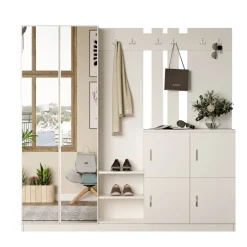 Zelino (187,2 x 180 x 37,5 cm) Hallstativ Vit
