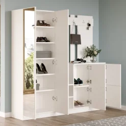 Zelino (187,2 x 180 x 37,5 cm) Hallstativ Vit